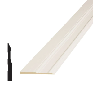 ALEXANDRIA MOULDING 5709- 5IN Double Baseboard MDF, 5IN x 5/8IN x 16FT