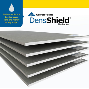 GEORGIA-PACIFIC DensShield 1/2-inch x 32-inch x 60-inch Fiberglass Mat Tile Backer