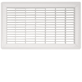 IMPERIAL RG1166 HEAVY GAUGE STEEL FLOOR RETURN AIR GRILLE 6-IN X 30-IN WHITE