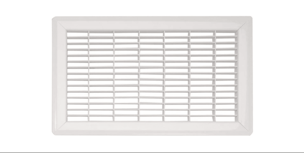 IMPERIAL RG1252 RETURN AIR FLOOR GRILLE 30 IN L 8 IN W RECTANGLE STEEL WHITE