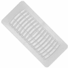 IMPERIAL RG1289 LOUVERED WHITE FLOOR REGISTER - POLYSTYRENE - RUST PROOF AND SCRATCH RESISTANT - 3-IN H X 10-IN W