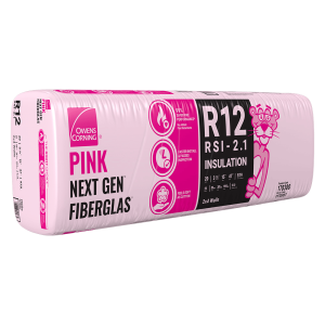 OWENS CORNING R-12 2X4 WOOD STUD 15 INCH EcoTouch PINK FIBERGLAS Insulation 15-inch x 47-inch x 3.5-inch (97.9 sq.ft.)