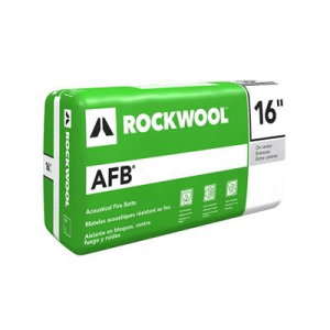 ROCKWOOL INSULATION AFB 1.5IN X 16IN X 48IN STEEL STUD ACOUSTICAL FIRE BATTS 96 SQ FT