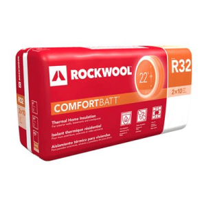 ROCKWOOL INSULATION R32 COMFORTBATT 2X10 WOOD STUD 16 INCH INSULATION 29.9 SQ FT