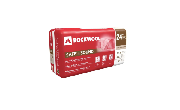 ROCKWOOL INSULATION SAFE N SOUND 2X4 WOOD STUD 24 INCH INSULATION 60.1 SQ FT