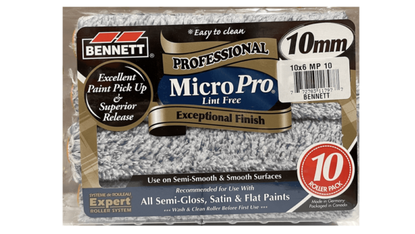 BENNETT 10X4 MP10 10 Pack 4'' Microfiber Roller 10mm