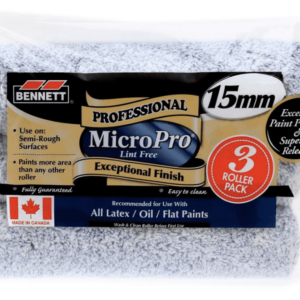 BENNETT 3PK MP15MM 3 Pack Microfiber Roller 15mm