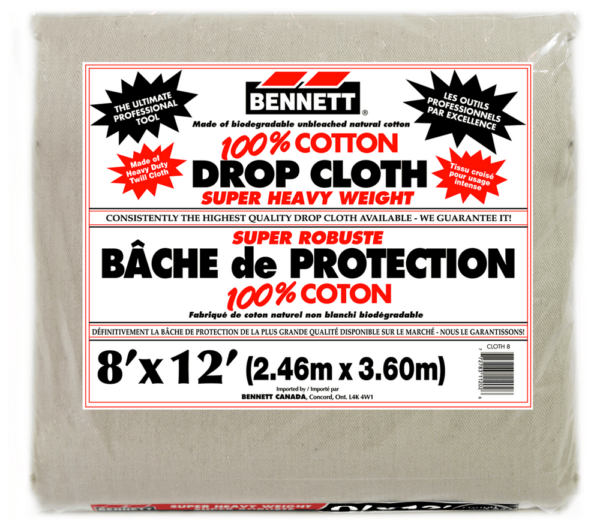 BENNETT CLOTH 8 Drop Cloth 8' x 12'