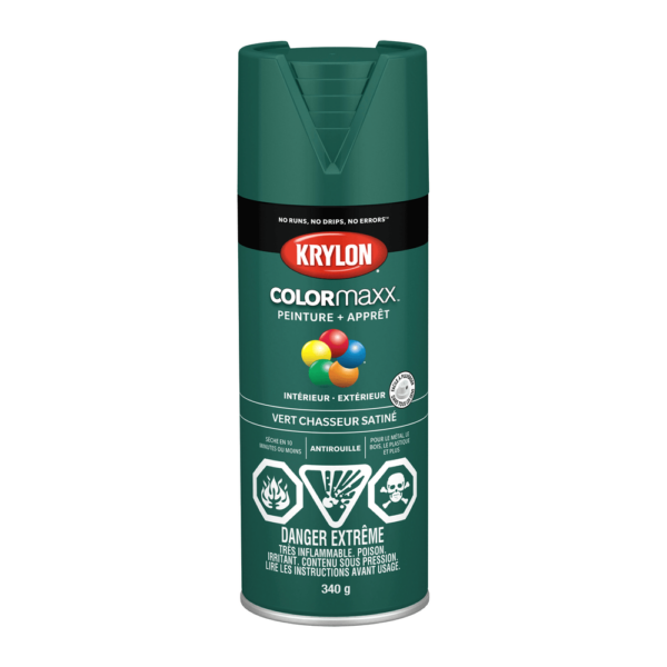 KRYLON COLORMAXX SATIN HUNTER GREEN