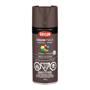 KRYLON COLORMAXX SATIN LEATHER BROWN