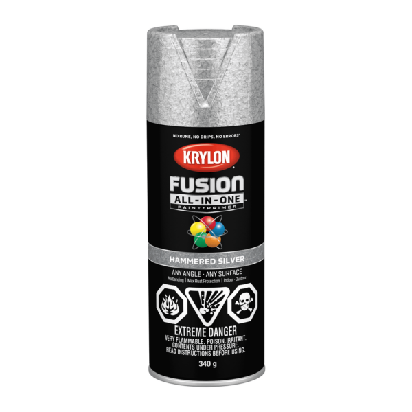 KRYLON FUSION HAMMERED SILVER