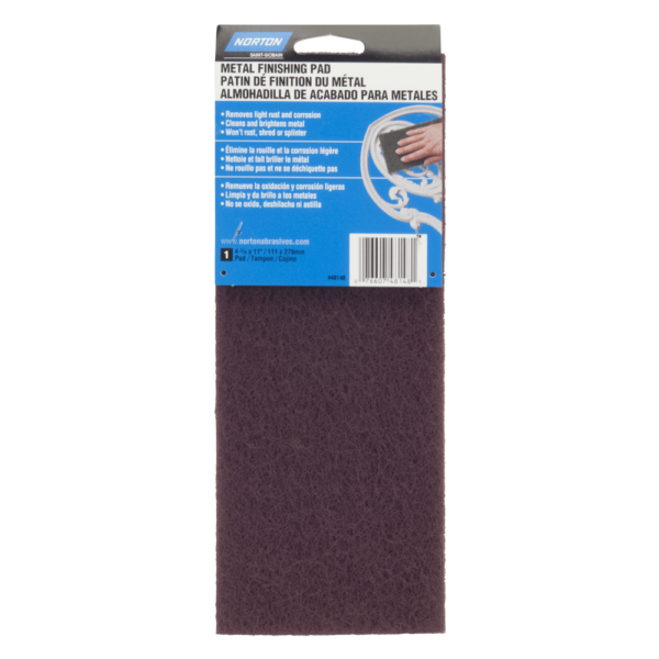 NORTON Non-Woven Pads 4-3/8'' x 11'' Maroon