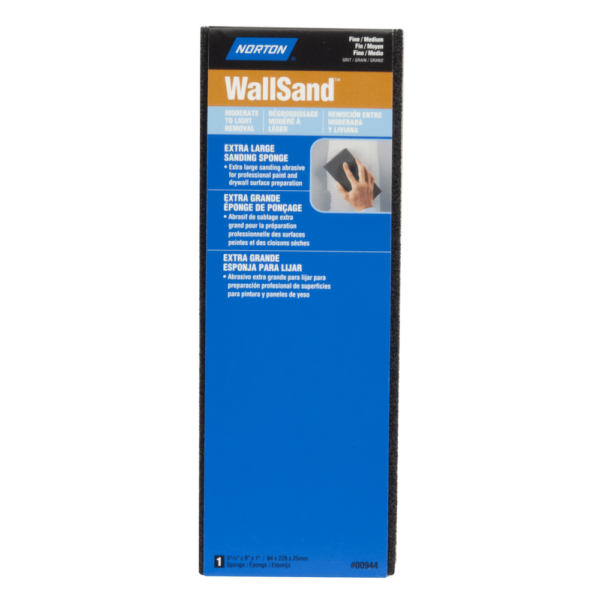 NORTON WallSand - Extra Large 3-5/16'' x 9'' x 1'' Coated 4 Sides Fine/Medium