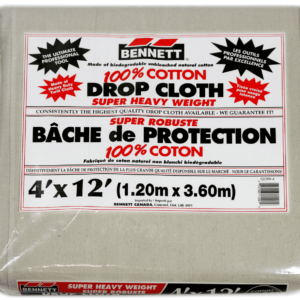 BENNETT CLOTH 4 Drop Cloth 4' x 12'