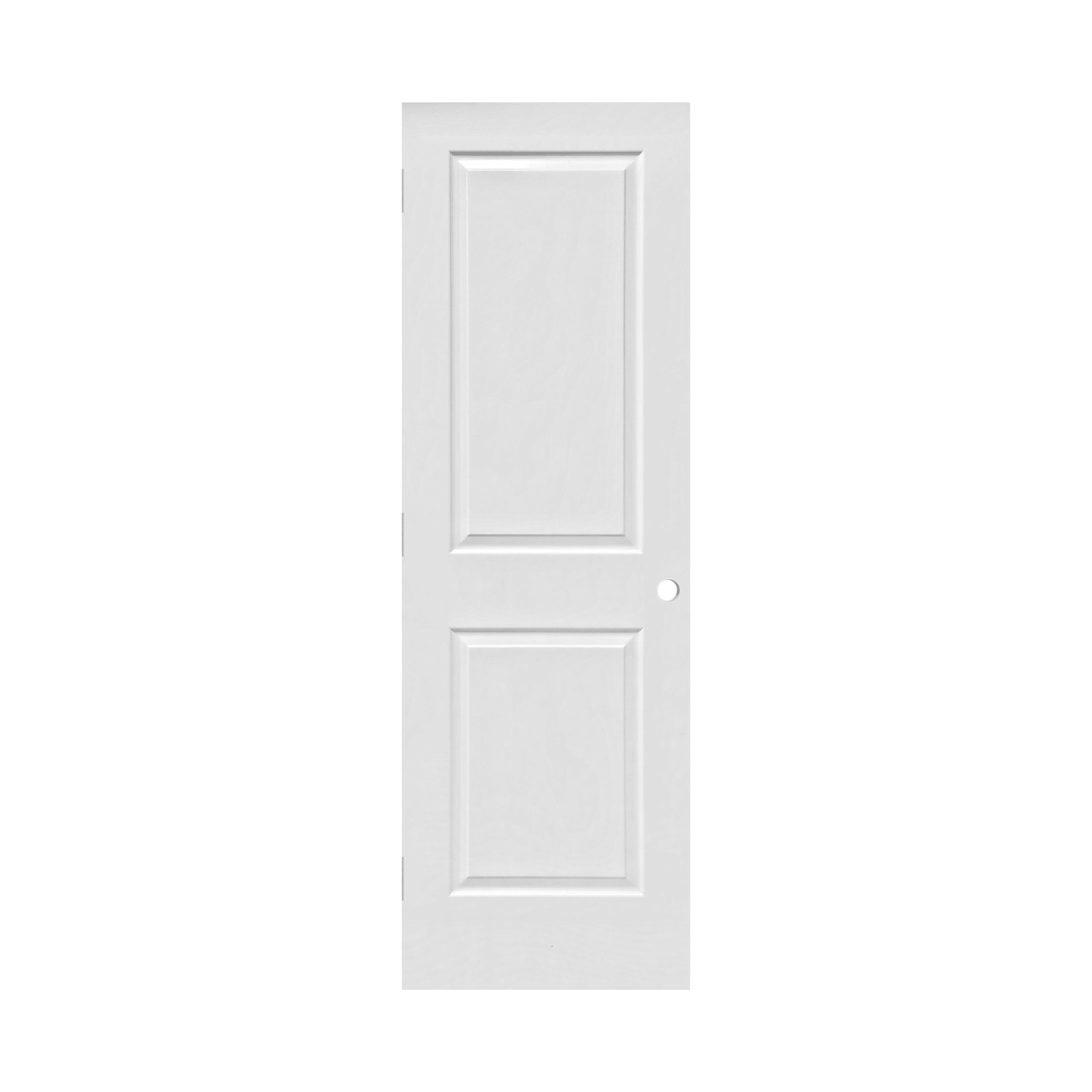 2 PANEL SQUARE HOLLOW DOOR PRE MACHINED 26" X 80" X 1 3/8" RIGHT HAND ☑